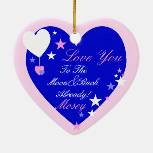 Kawaii Blueberry Basket (Boy) Ceramic Ornament