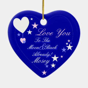 Kawaii Blueberry Basket (Boy) Ceramic Ornament