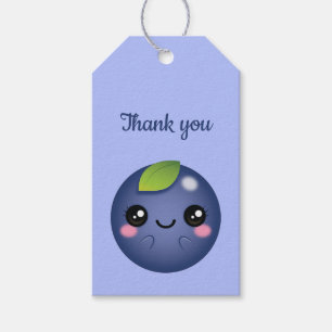 Kawaii Blueberry Gift Tags