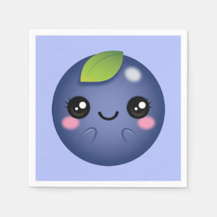 Kawaii Blueberry Napkin