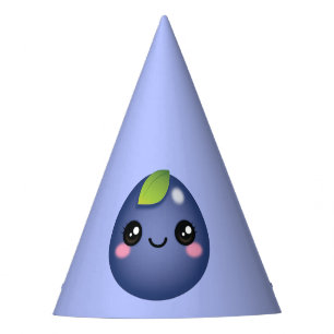 Kawaii Blueberry Party Hat