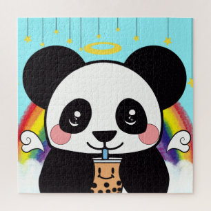 Kawaii Boba Panda Oear Jigsaw Puzzle