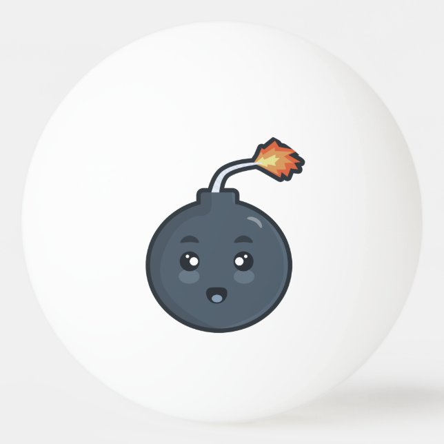 Kawaii Bomb Ping Pong Ball (Front)