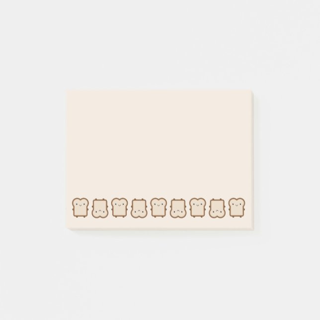 Kawaii Bread / Toast Post-it Notes (Front)