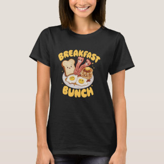 Kawaii Breakfast Bunch Pancake Bacon and Eggs T-Shirt