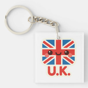Kawaii British Flag – Cute UK Design Keychain
