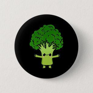 Kawaii Broccoli 2 Inch Round Button