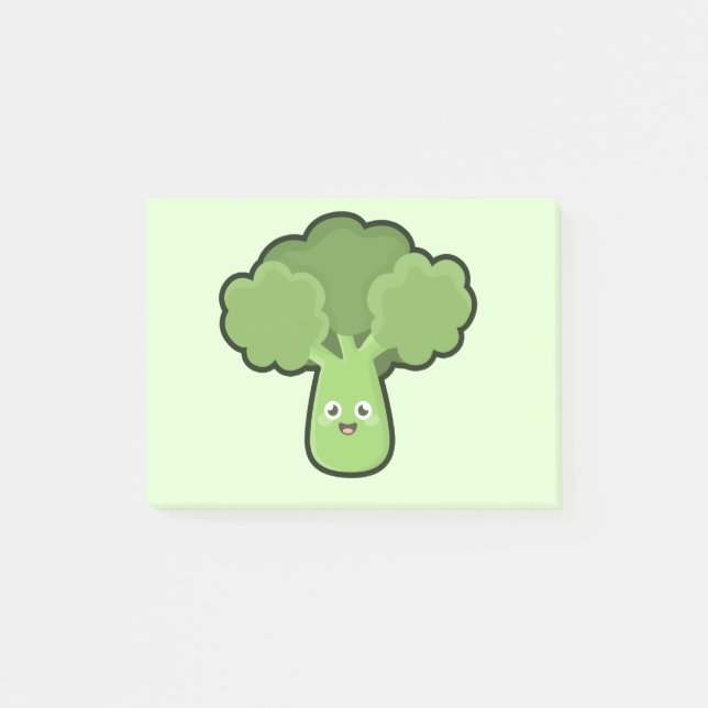 Kawaii Broccoli Post-it Notes (Front)