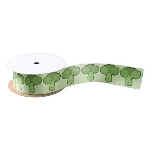 Kawaii Broccoli Satin Ribbon