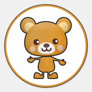 Kawaii Brown Bear_GC - Sticker