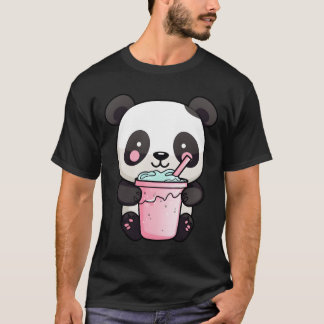 Kawaii Bubble Tea Panda Boba-Tea Japanese T-Shirt