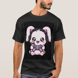 Kawaii Bunny Gamer Headset T-Shirt