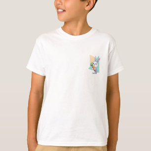 Kawaii Bunny Holding a Giant Carrot Kids T-Shirt
