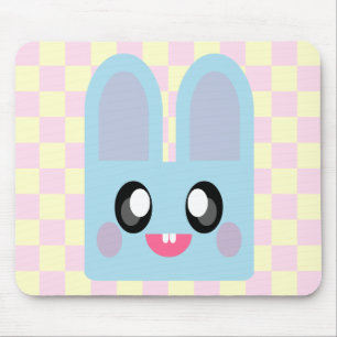 KAWAII BUNNY RABBIT CUDDLY EASTER ANIMAL SWEET MOUSE PAD