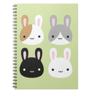 Kawaii Bunny Rabbits Notebook