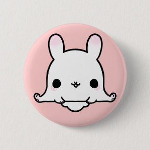 Kawaii Bunny (You change the Background!) 2 Inch Round Button