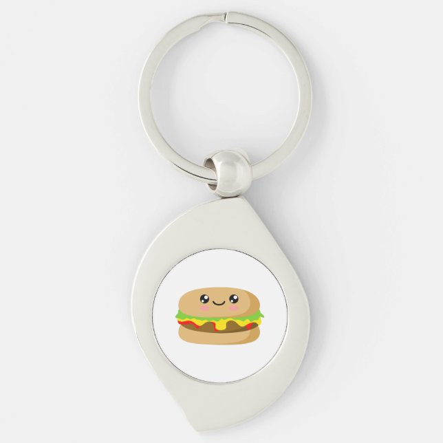 Kawaii Burger Keychain (Front)