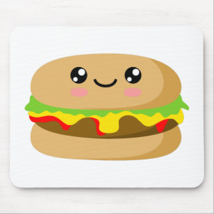 Kawaii Burger Mouse Pad