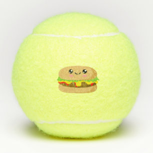 Kawaii Burger Tennis Balls