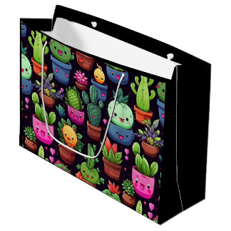 Kawaii Cactus Gift Bag