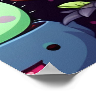 Kawaii Cactus Poster