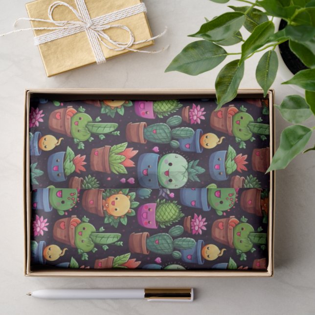 Kawaii Cactus Tissue Paper (Gift)