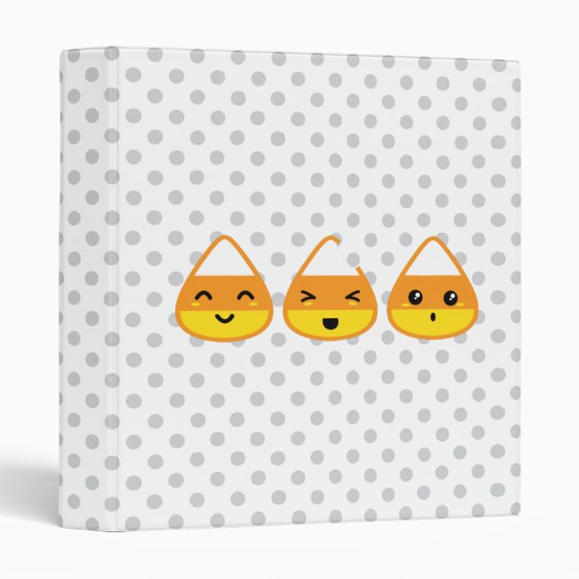 Kawaii Candy Corn Binder (Front/Spine)