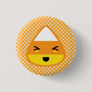 Kawaii Candy Corn Button