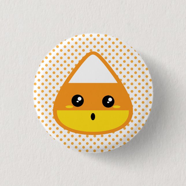 Kawaii Candy Corn Button (Front)