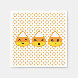 Kawaii Candy Corn Napkins