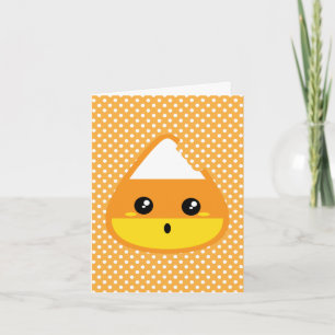 Kawaii Candy Corn Note Card