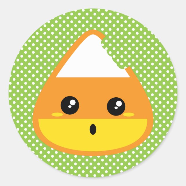 Kawaii Candy Corn Stickers (Front)