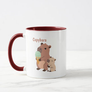 Kawaii Capybara Coffee Cup, Funny Animal Gift, Aes Mug