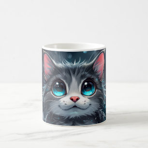 Kawaii Cartoon Cat Coffee Mug