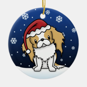 Kawaii Cartoon Japanese Chin Christmas Ornament