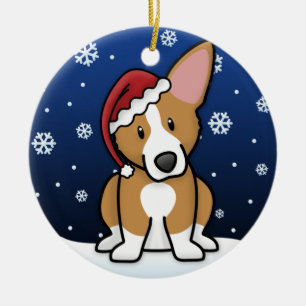 Kawaii Cartoon Pembroke Welsh Corgi Ceramic Ornament
