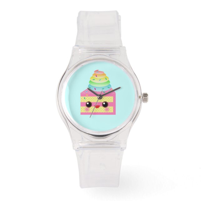 Kawaii Cartoon Rainbow Cake Watch (Front)