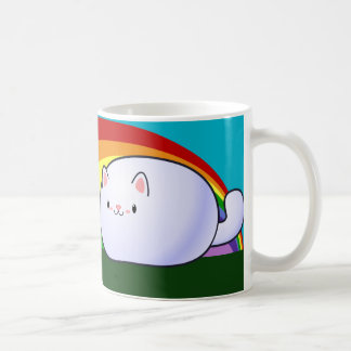 Kawaii Cat and Rainbow Coffee Mug