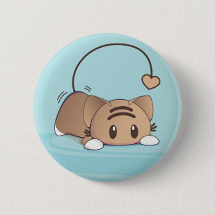 Kawaii Cat Badge 2 Inch Round Button