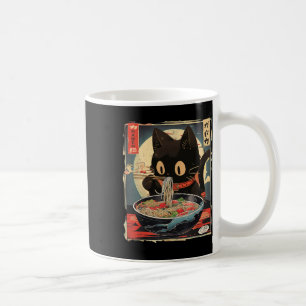 Kawaii Cat Eating Ramen Noodles Anime Gift Girls T Coffee Mug