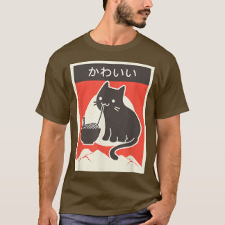Kawaii Cat - Funny Ramen Lover, Japanese Food Ram T-Shirt