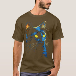 Kawaii Cat Gifts Men Kids Women Black Cat 4 T-Shirt