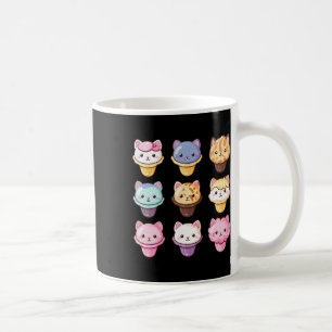 Kawaii Cat Ice Cream Sweets Food Lover Coffee Mug
