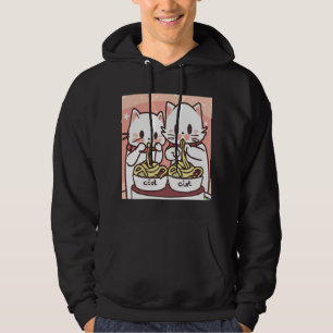 Kawaii Cat Pho Soup Noodle Asian Food Lover Gift   Hoodie
