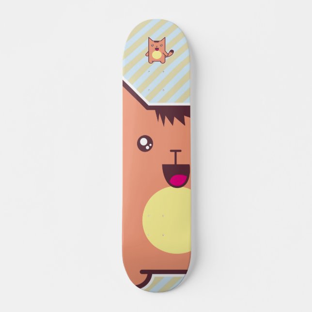 Kawaii cat skateboard (Front)