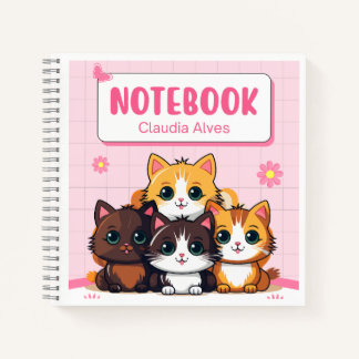 Kawaii Cat Squad — Cute Kitten Notebook for Girls"