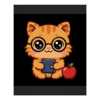 Kawaii Cat Teacher Glasses
