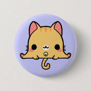 Kawaii Cat (You change the Background!) 2 Inch Round Button
