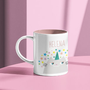 Kawaii Caticorn Two-Tone Coffee Mug