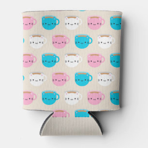 Kawaii Cats Cup of Tea Can Cooler